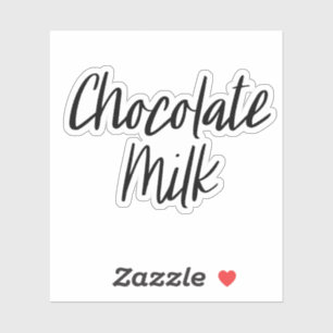 Sticker de stockage du lait de chocolat