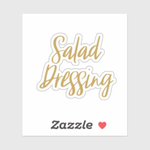Sticker de stockage pour vinaigrette à salade