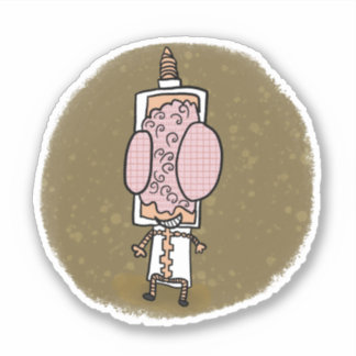 Sticker de style de livre de bande dessinée Dr Bra