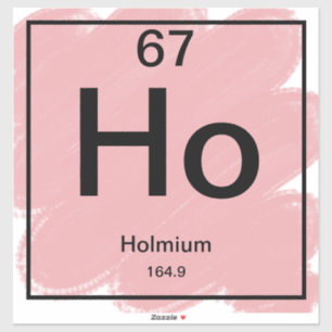 Sticker de table périodique - Holmium