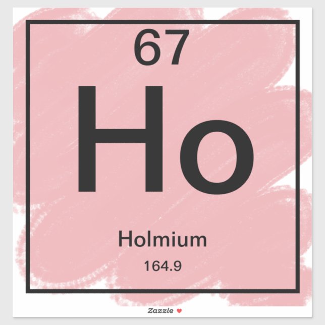 Sticker de table périodique - Holmium (Feuille)