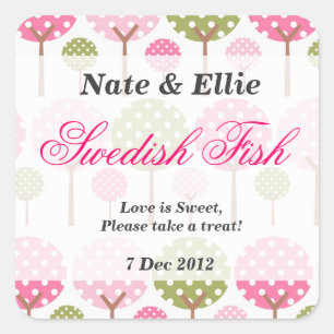 Sticker de table Whimsical Tree Dessert