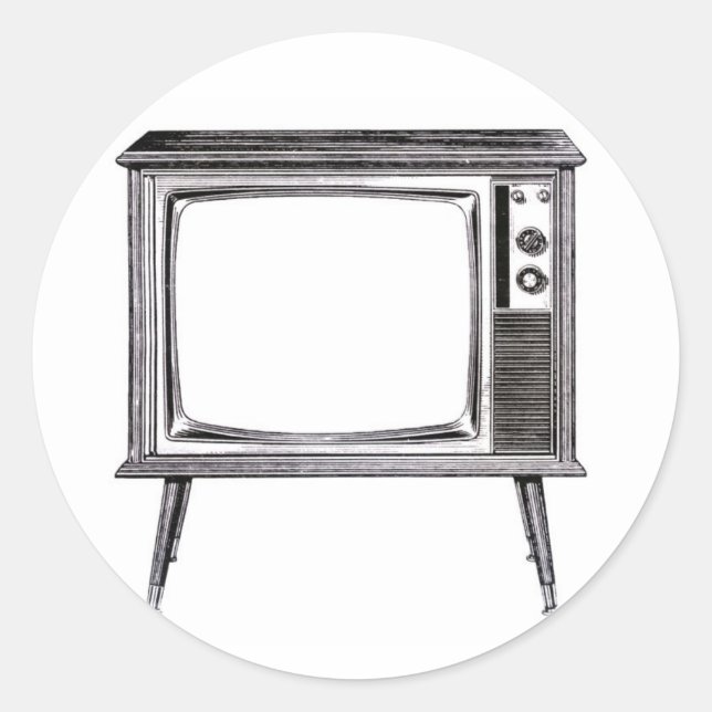 Sticker de télévision rétro (Devant)