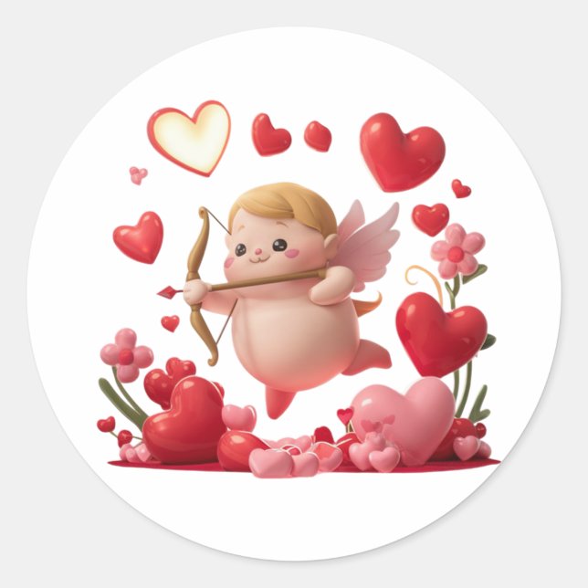 Sticker de tir à l'acide pour la Saint Valentin, É (Devant)