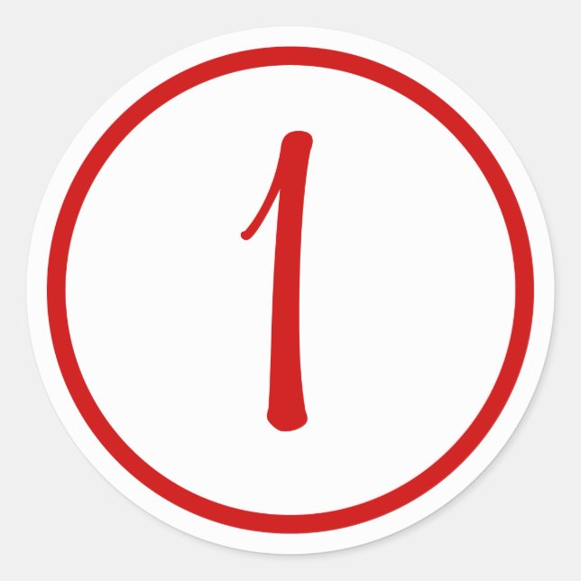 Sticker de topper Cupcake avec le numéro (Devant)