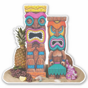 Sticker de Totems Tiki