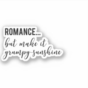 Sticker de Trope Romance Grumpy Sunshine