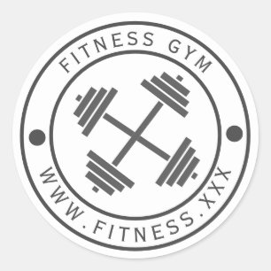 Sticker de typographie du logo Gym
