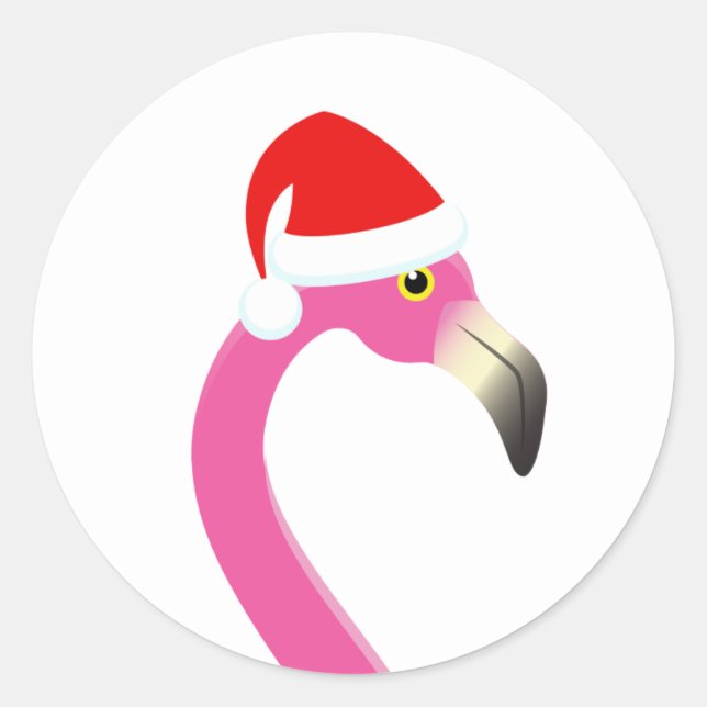Sticker de vacances Fa la la Big Flamant rose (Devant)