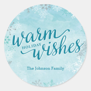 Sticker de vacances Whimsy d'hiver ou sceaux d'env