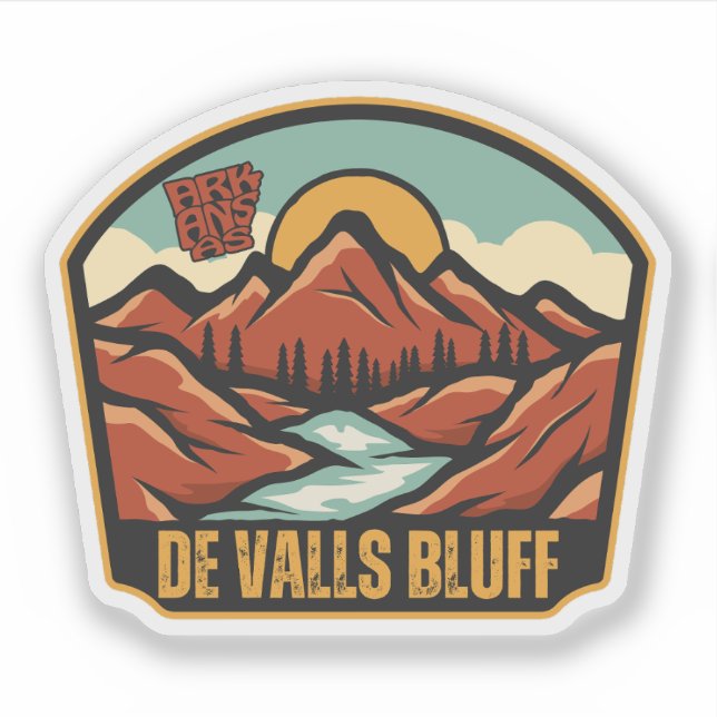 Sticker De Valls Bluff, Arkansas (Devant)