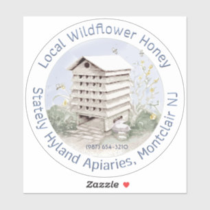 STICKER DE VÉHICULE À Miel Fleur Sauvage TRANSPARE