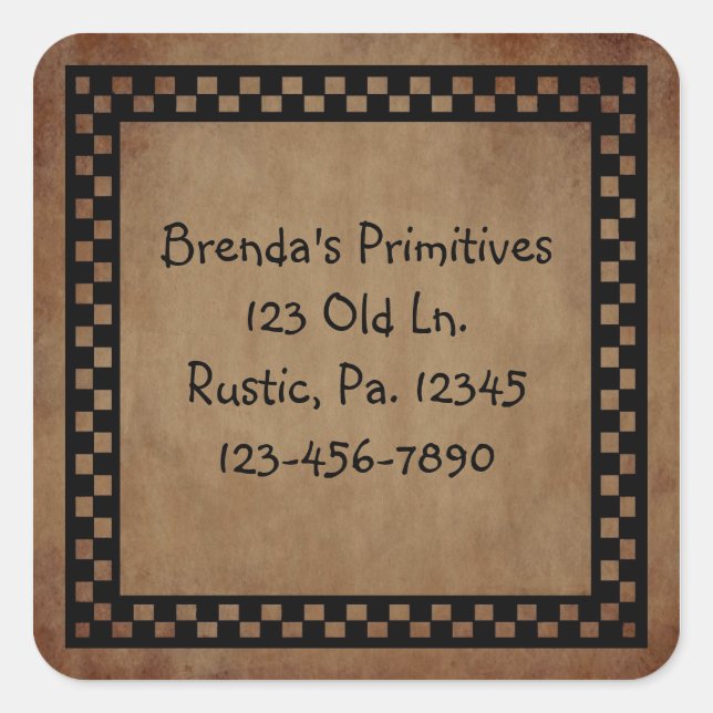 Sticker de vérification primitive (Devant)