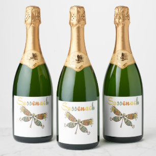 Sticker de vin de libellule drôle de nouveauté cad