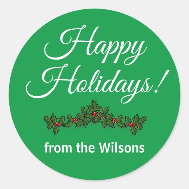 Sticker de voeux de Noël (Devant)