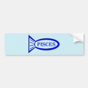 Sticker de voiture Poisson Pisces Star Sign