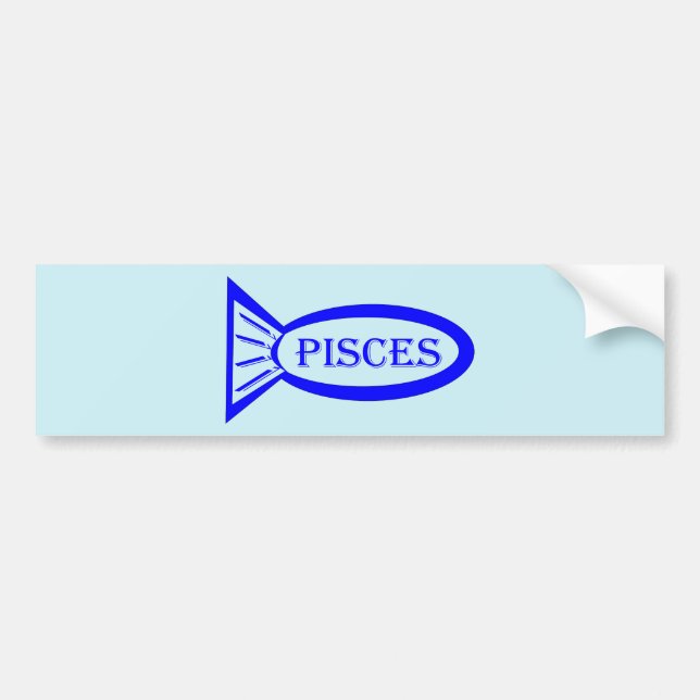 Sticker de voiture Poisson Pisces Star Sign (Devant)
