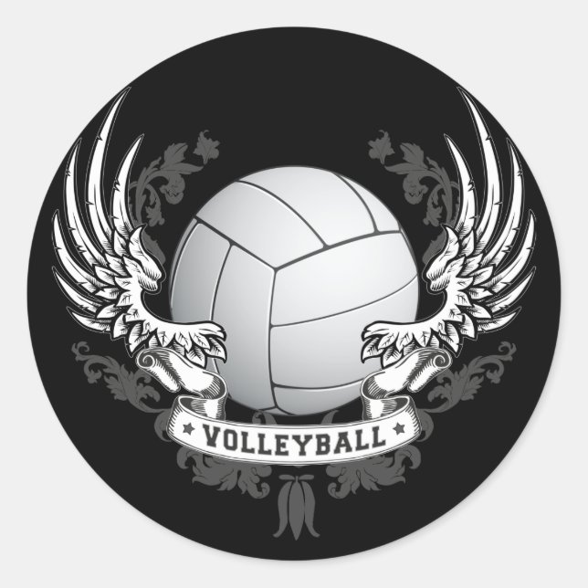 Sticker de volley-ball (Devant)