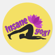 Sticker de Yoga avec signe de Yogi fou