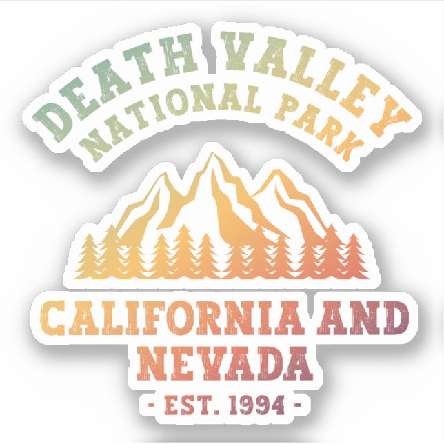 Sticker Death Valley National Park USA Gradient (Devant)