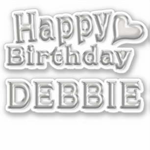 Sticker Debbie Happy Birthday