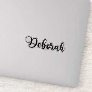 Sticker Deborah Nom - Calligraphie manuscrite