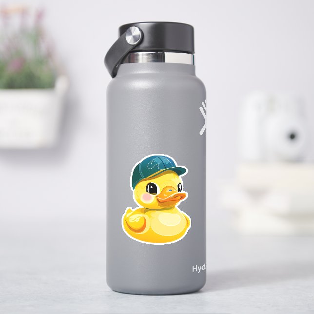 Sticker Décal de canard blanc mignon (HydroFlask)