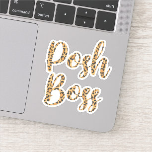 Sticker Décalage d'ordinateur portable Posh Boss 3 pouces