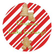 Sticker d'échange de cookies de Noël