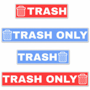 Sticker Déchets uniquement