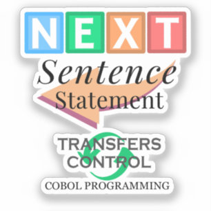 Sticker Déclaration de phrase suivante en programmation Co