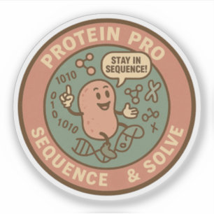 Sticker Décodez les protéines comme un pro : séquencez et 