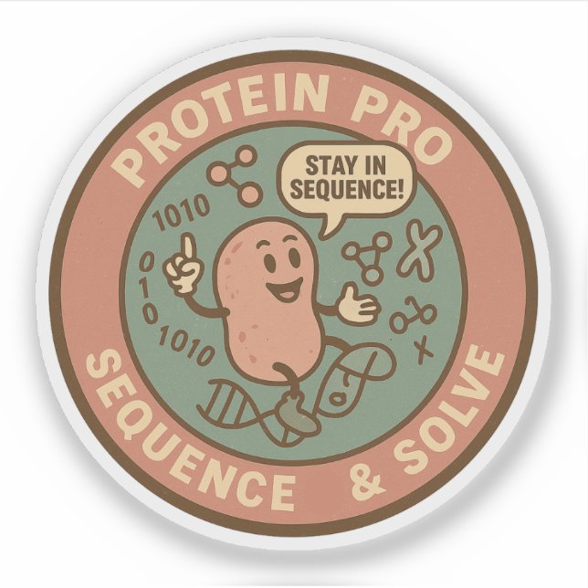 Sticker Décodez les protéines comme un pro : séquencez et  (Devant)