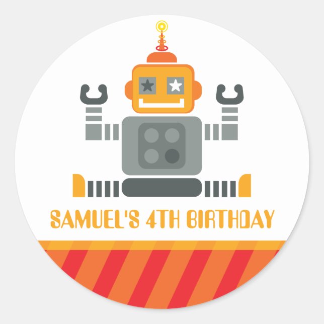 STICKER DÉCORATIF DE L'ÉVÉNEMENT :: robot 2 (Devant)