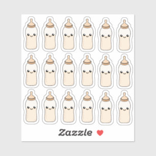 Sticker Décoration de Baby Shower Biberon de Lait pour Béb