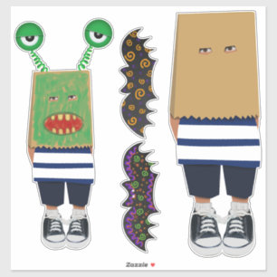 Sticker Décorer ou couleur Sac pour enfants Masque pour Ha