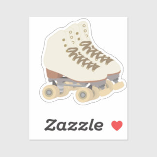 Sticker découpé à la crème classique Rollerskates