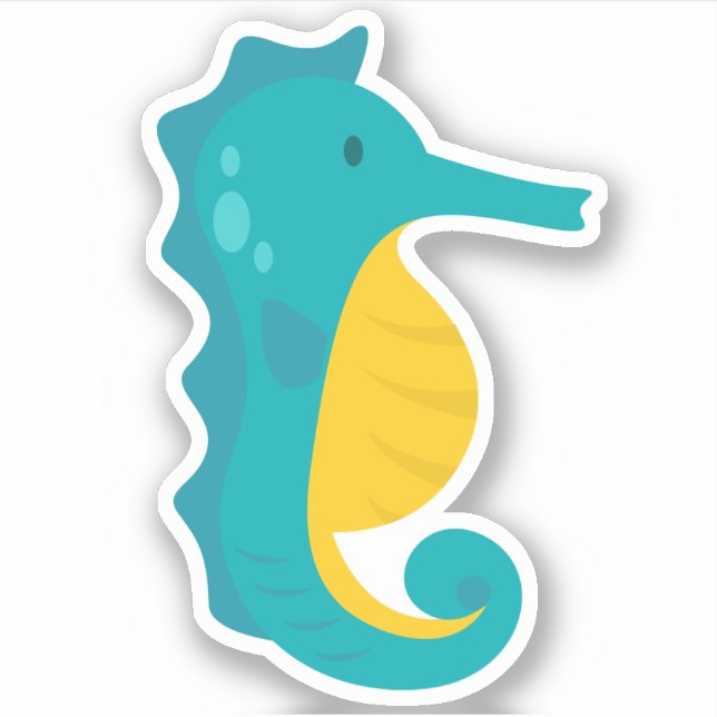 Sticker découpé Sea Horse Beach (Devant)