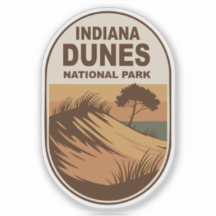 Sticker Découvrez le parc national des dunes d'Indiana