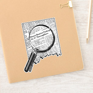 Sticker Découvrez les merveilles cachées - Verre Vintage