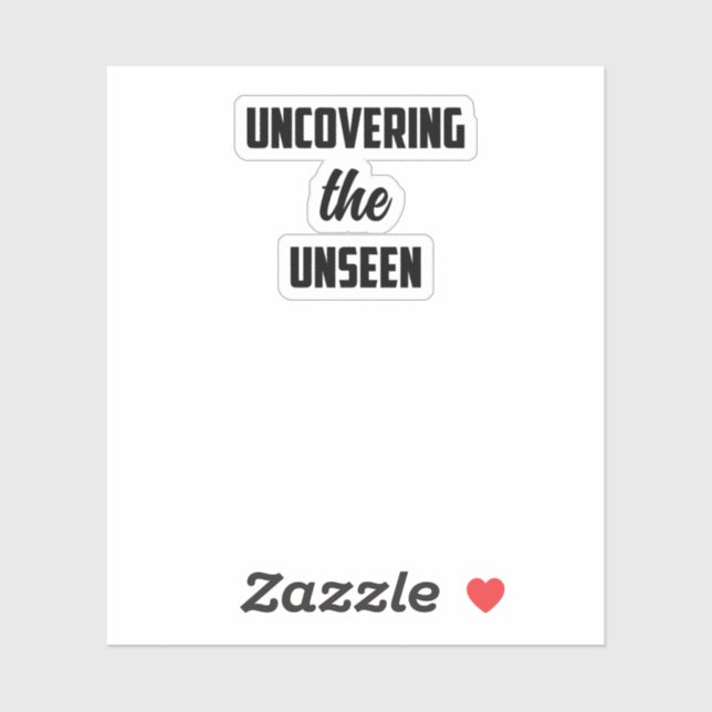 Sticker Découvrir L'Invisible : Mystery Solver Detective (Feuille)