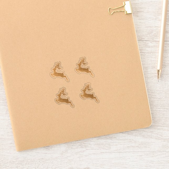 Sticker Deer Head Stag Buck Holidays Enveloppe de Noël Go (Carnet)