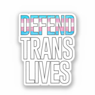 Sticker Défendre les vies trans