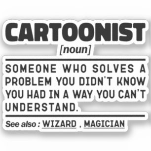 Sticker Définition de nom de dessinateur humoristique Dict