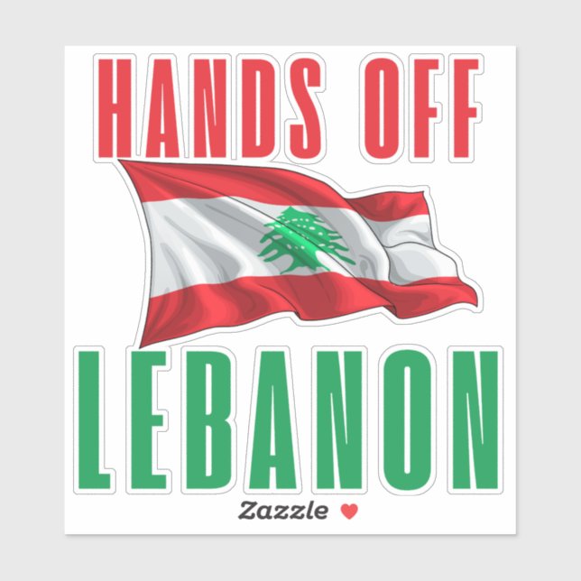 Sticker Dégageons le Liban (Feuille)