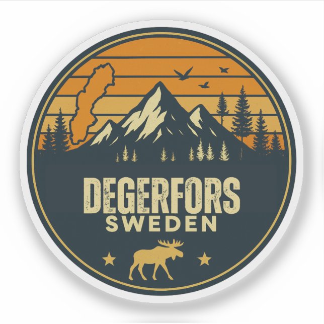 Sticker Degerfors, Suède Sverige (Devant)