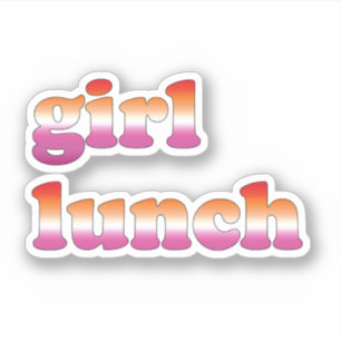 Sticker Déjeuner fille lesbienne