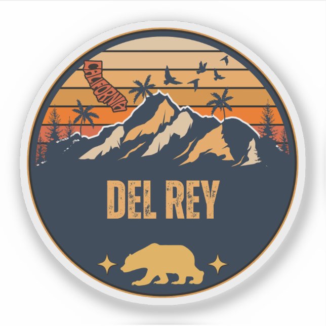 Sticker Del Rey, Californie (Devant)