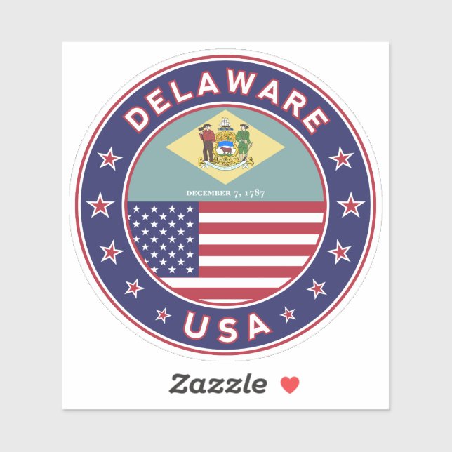 Sticker Delaware (Feuille)