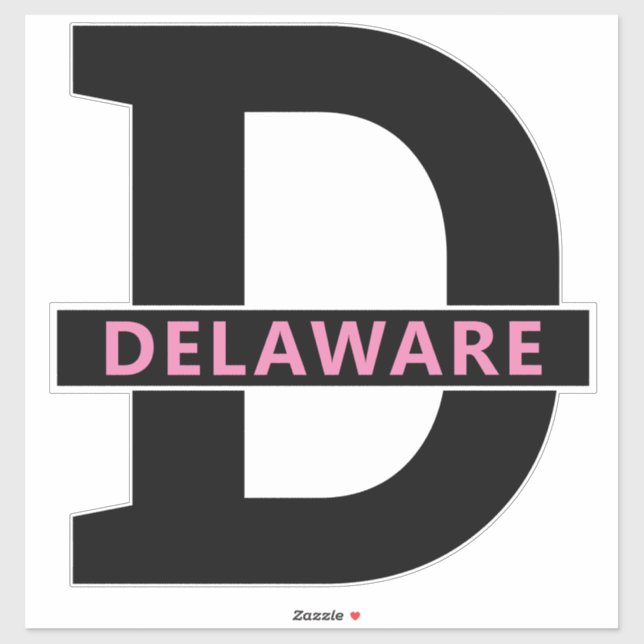 Sticker Delaware (Feuille)